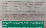 Khoảnh khắc xúc động trong đề luyện thi Đại học của sĩ tử 2K6 xứ Trung