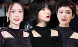 Nhìn 3 người đẹp V-Biz đụng hàng bộ váy đen mới thấy quá mảnh mai chưa chắc đã đẹp