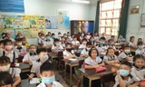Học sinh Trường tiểu học Lê Văn Thọ, quận 12, ngôi trường có đông học sinh nhất TPHCM tựu trường ngày 1/9