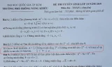 Đề thi Toán vào lớp 10 Phổ thông Năng khiếu gặp sai sót