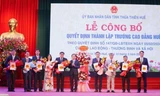 Sau sáp nhập 3 đơn vị, Trường Cao đẳng Huế có đến 8 phó hiệu trưởng