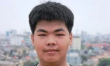 "Cậu bé điểm 10" Lê Quang Huy, học sinh Trường THPT Nguyễn Huệ, Huế Ảnh: NVCC