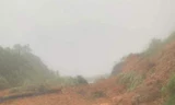 Đèo Khánh Lê sạt lở, đường quốc lộ nối Đà Lạt - Nha Trang bị ách tắc