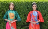 Á Hậu Phương Anh - Ngọc Thảo khoe trọn thần thái xinh đẹp, yêu kiều với áo dài Tết 