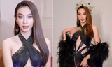 Thuỳ Tiên diện váy có tà dài 4m, 'càn quét' thảm đỏ chung kết Miss Grand Chiang Rai 2022