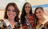 Khánh Vân tặng đồ bộ Việt Nam cho thí sinh Miss Universe 