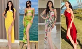 Ngắm lại loạt váy giúp Đỗ Thị Hà khoe trọn chân dài 1m1 trong suốt một tháng ở Miss World