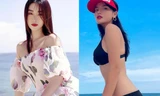 Đỗ Mỹ Linh diện váy trễ nải vai trần quyến rũ, Kỳ Duyên nóng bỏng trên biển với bikini