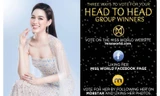 Đỗ Thị Hà thông báo về bình chọn ở phần thi Đối đầu ở Miss World