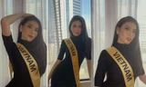 Lần đầu đeo sash Miss Grand Vietnam ở Thái Lan, Ngọc Thảo mặc váy bó sát gợi cảm gây chú ý