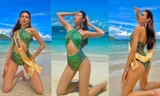 Thuỳ Tiên mặc áo tắm khoe body nóng 'bỏng mắt' trong ngày thứ 3 ở Miss Grand 