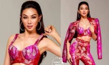 Thuỳ Tiên mặc set đồ cực sexy thi phỏng vấn kín ở Miss Grand
