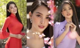 Hoa hậu Tiểu Vy khoe nhan sắc 'cực phẩm', đẹp tựa nàng thơ mùa xuân với áo dài Tết