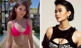 Ngọc Thảo diện bikini hồng khoe dáng nóng bỏng, Mâu Thuỷ mặc crop-top khoét vòng một sexy