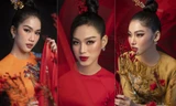 Hoa hậu Đỗ Thị Hà, Á hậu Phương Anh-Ngọc Thảo hóa 'mỹ nhân cổ trang' trong bộ ảnh Tết