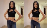 Đỗ Thị Hà diện crop-top khoe eo thon sexy, trổ tài catwalk ở hành lang chung cư