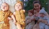 Hai thiên thần nhỏ nhà Hồ Ngọc Hà thường xuyên diện đồ đôi, sành điệu không kém bố mẹ