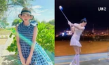 Hiền Hồ gia nhập "hội mỹ nhân mê đánh golf" của V-Biz, động tác cực kỳ chuyên nghiệp