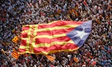 Người dân tuần hành đòi độc lập cho Catalonia. (Nguồn: telegraph.co.uk)