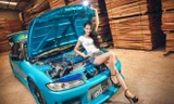 Kiều nữ khoe chân dài miên man bên xế độc Nissan Silvia