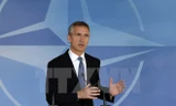  Tổng thư ký NATO Jens Stoltenberg phát biểu tại Hội nghị Bộ trưởng Quốc phòng NATO. (Nguồn: AFP/TTXVN)