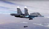 Máy bay Nga không kích Syria. (Nguồn: AP)