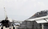 Máy bay chiến đấu Tornado GR4 của Không quân Hoàng gia Anh chuẩn bị cất cánh từ căn cứ Akrotiri, gần thành phồ Limassol, Cyprus. (Nguồn: AFP/TTXVN)