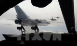 Máy bay ném bom Su-24 của Không quân Nga tham gia cuộc tập trận tại Crimea. (Nguồn:AFP/TTXVN)