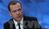 Thủ tướng Nga Dmitry Medvedev. (Nguồn: AFP/TTXVN)