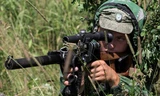 Một lính đặc nhiệm Nga trong cuộc tập trận - Ảnh: RIA