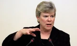 Thứ trưởng Ngoại giao Mỹ phụ trách An ninh quốc tế và kiểm soát vũ khí Rose Gottemoeller. Ảnh: AP