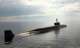 Tàu ngầm hạt nhân Vladimir Monomakh. Ảnh: Tass