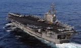 Hàng không mẫu hạm USS Ronald Reagan. Ảnh: EPA