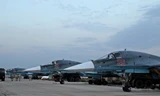Tiêm kích-ném bom Su-34 của Không quân Nga. Ảnh: RIA Novosti.