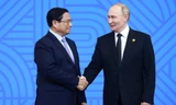 Tổng thống Nga Putin chào đón Thủ tướng Phạm Minh Chính và nhiều lãnh đạo dự Hội nghị BRICS mở rộng