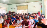 Các học viên tham gia lớp tuyên truyền phòng, chống tảo hôn và hôn nhân cận huyết thống