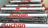 Xe đẩy bên trong một siêu thị của Auchan tại Việt Nam. Ảnh: Anh Minh