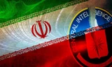 Hình cờ Iran và biểu tượng CIA. Ảnh: Yahoo.