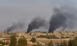 Các lực lượng của Syria đã phải rút khỏi một số vị trí do bị pháo kích dữ dội. Ảnh Reuters