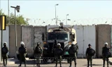 Binh sĩ Iraq gác tại khu vực Vùng Xanh ở Baghdad, sau vụ ám sát bất thành nhằm vào Thủ tướng Iraq Mustafa al-Kadhimi, ngày 7/11/2021. Ảnh: THX/TTXVN