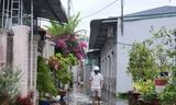 Đường ngập sâu do triều cường, người dân TP Mỹ Tho chật vật di chuyển