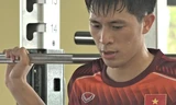 Đình Trọng tập hồi phục chấn thương trước SEA Games