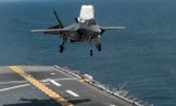 Siêu tiêm kích F-35 lần đầu thử chế độ “quái thú” trên tàu sân bay Anh