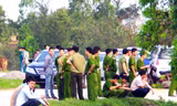 Lực lượng công an được huy động sau khi xảy ra vụ cướp