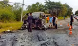 Hiện trường vụ tai nạn. Ảnh: CTV.