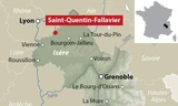 Vị trí xảy ra vụ tấn công. Đồ họa: France Bleu Isère.