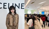 Hàng nghìn fan chờ từ sáng sớm đón Lisa BLACKPINK tới khai trương cửa hàng Celine