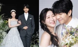 Loạt ảnh cưới đẹp như mơ của Lee Seung Gi - Lee Da In: Cô dâu chú rể cười tít mắt