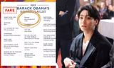 "Seven" (Jung Kook BTS) có tên trong playlist nhạc của cựu Tổng thống Mỹ Obama?