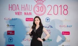 Hoa hậu Mỹ Linh rạng rỡ về trường tuyển sinh cho Hoa hậu Việt Nam 2018
